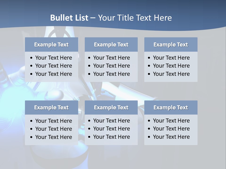 Humanoid Future Warrior PowerPoint Template