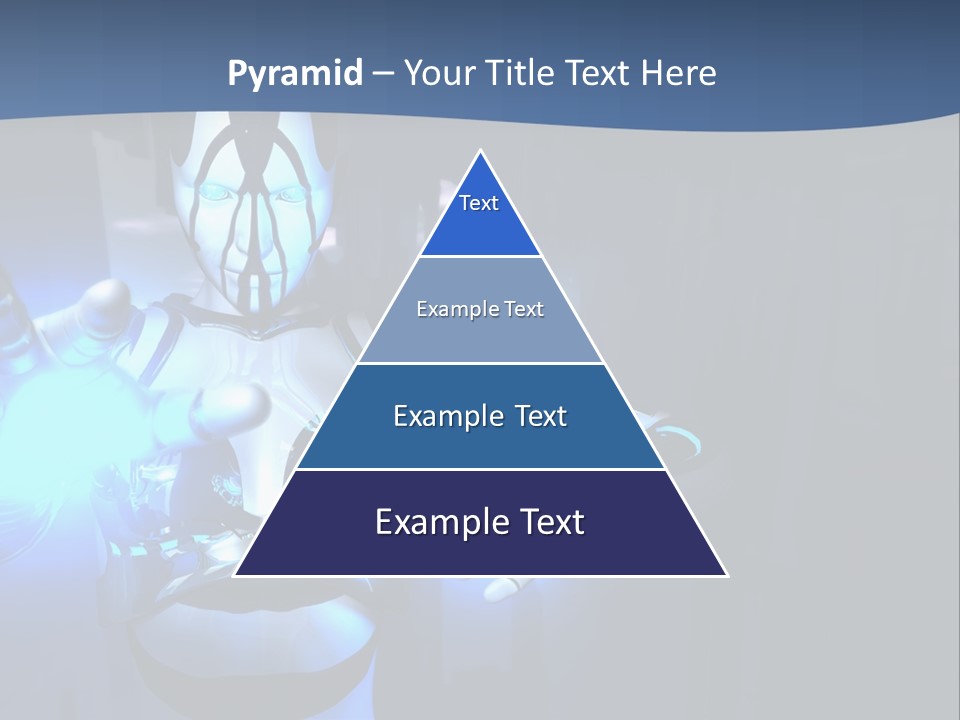 Humanoid Future Warrior PowerPoint Template