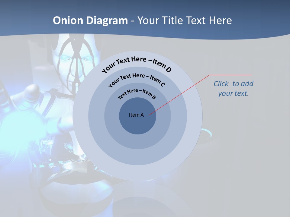 Humanoid Future Warrior PowerPoint Template