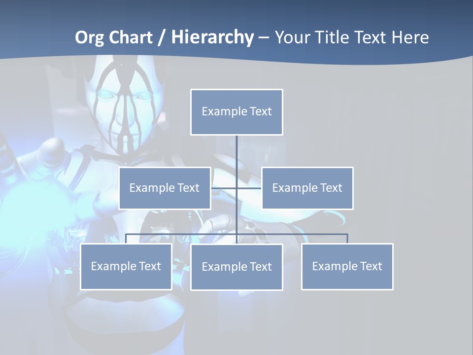 Humanoid Future Warrior PowerPoint Template