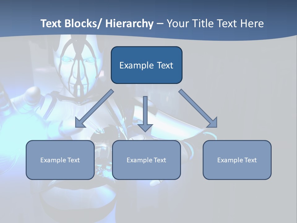 Humanoid Future Warrior PowerPoint Template