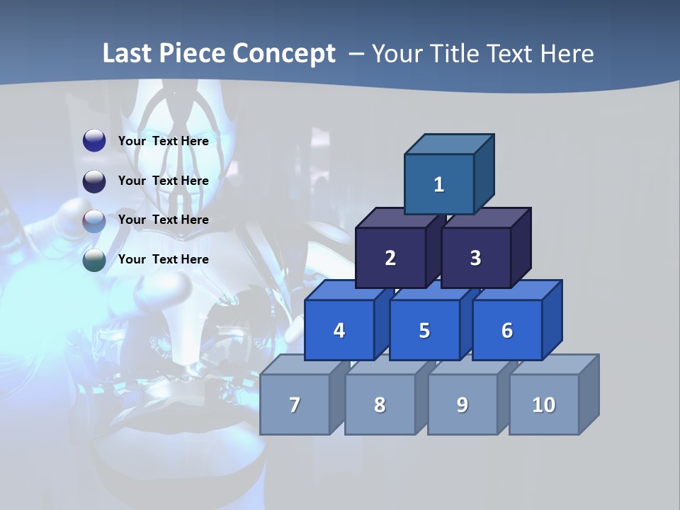 Humanoid Future Warrior PowerPoint Template