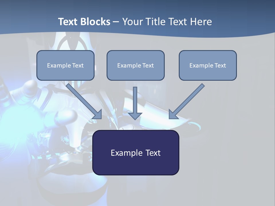 Humanoid Future Warrior PowerPoint Template