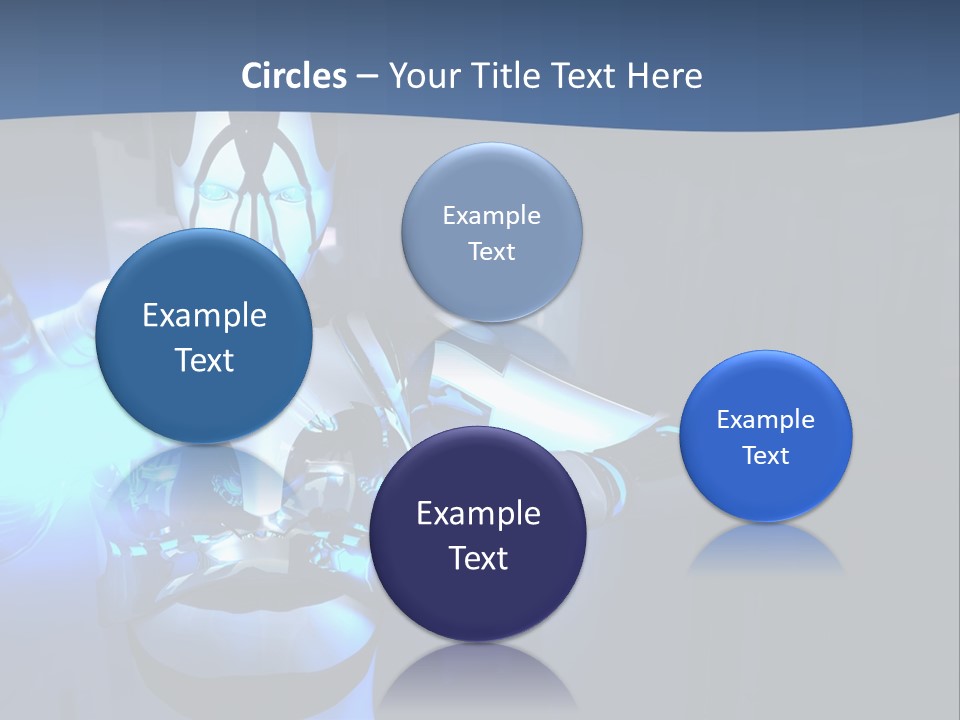 Humanoid Future Warrior PowerPoint Template