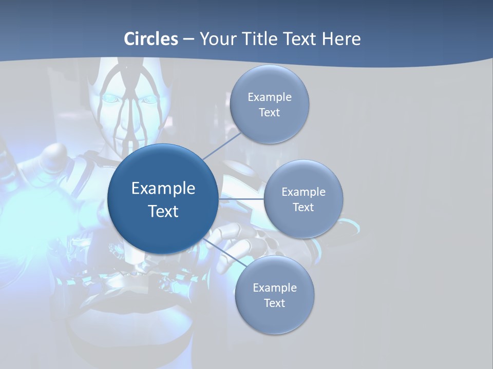 Humanoid Future Warrior PowerPoint Template