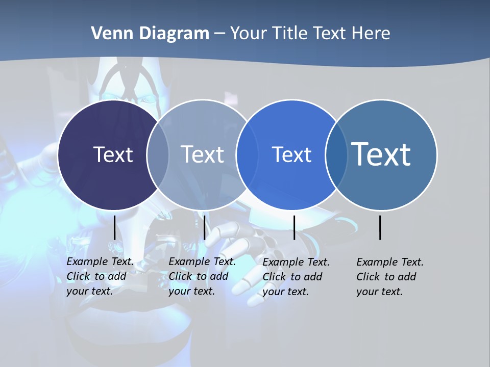 Humanoid Future Warrior PowerPoint Template