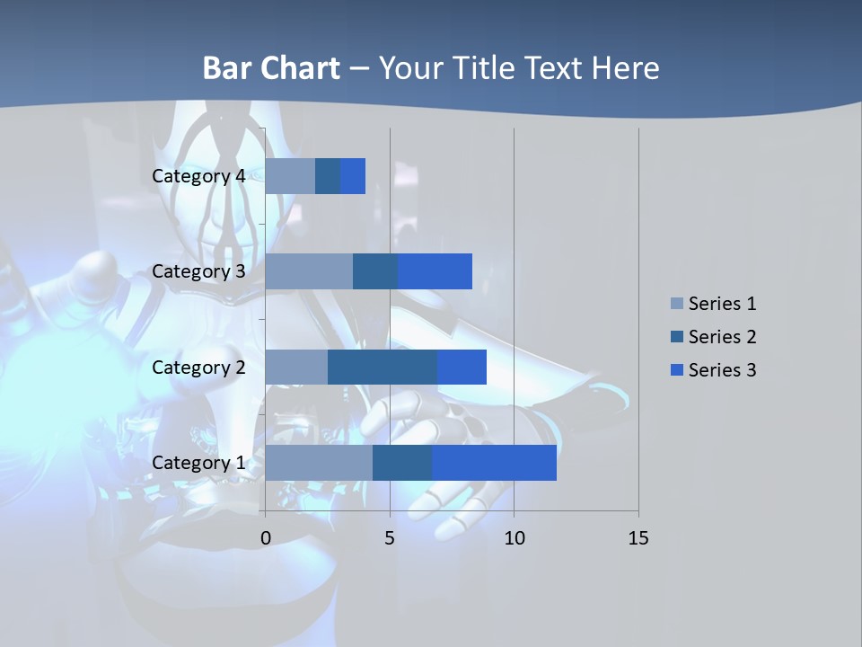 Humanoid Future Warrior PowerPoint Template