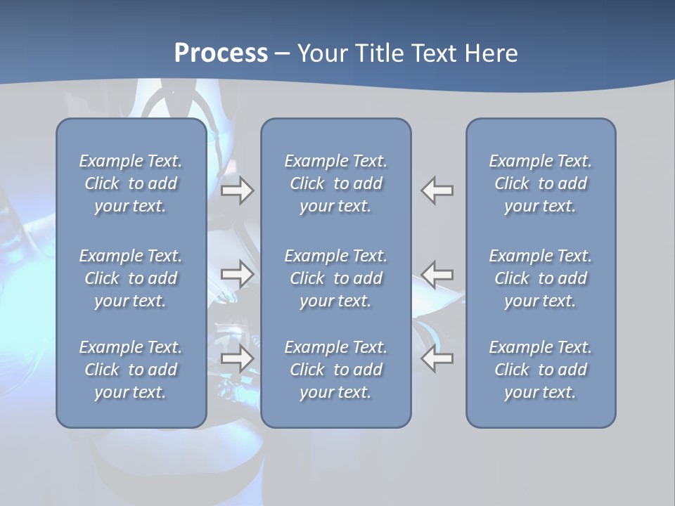 Humanoid Future Warrior PowerPoint Template
