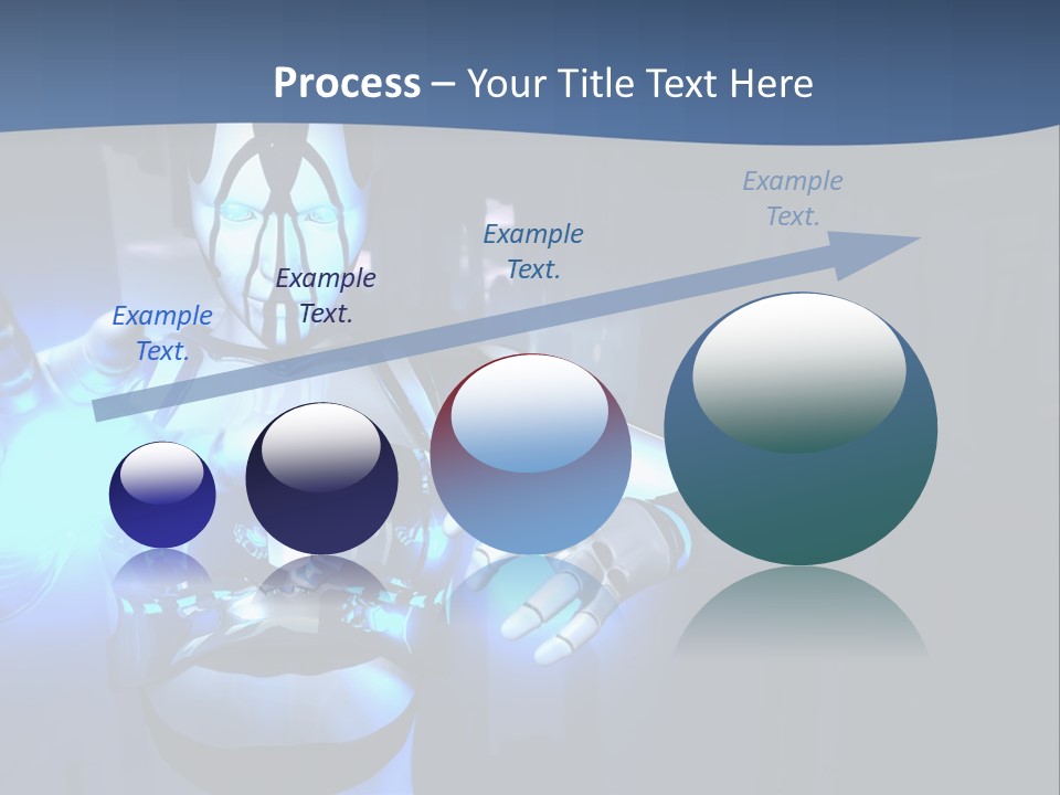 Humanoid Future Warrior PowerPoint Template
