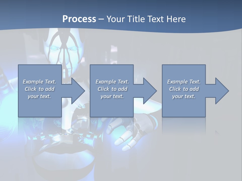 Humanoid Future Warrior PowerPoint Template