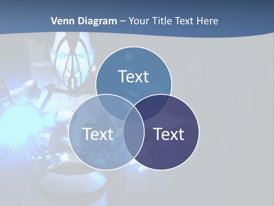 Humanoid Future Warrior PowerPoint Template