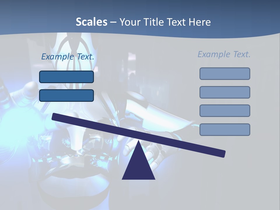 Humanoid Future Warrior PowerPoint Template