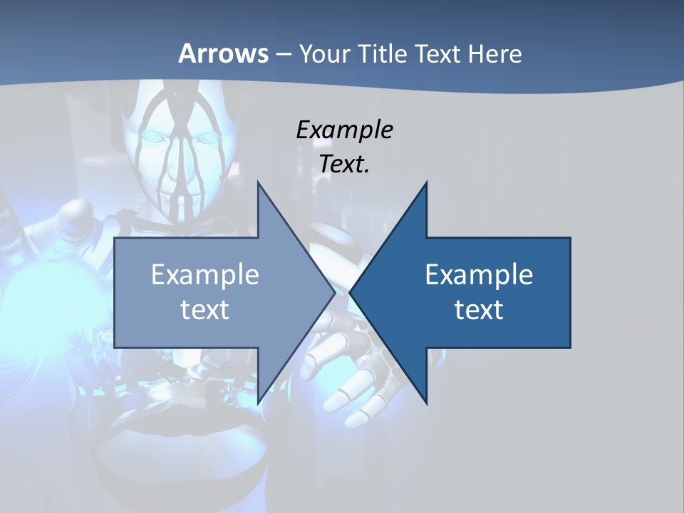 Humanoid Future Warrior PowerPoint Template