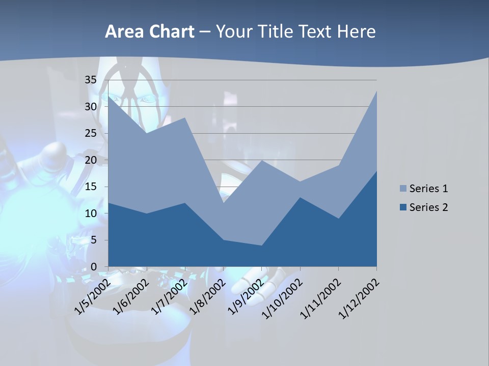 Humanoid Future Warrior PowerPoint Template