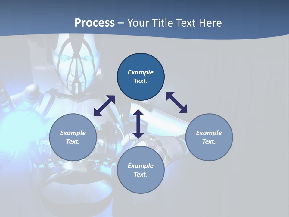 Humanoid Future Warrior PowerPoint Template