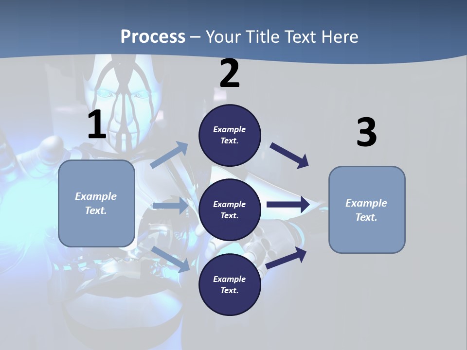 Humanoid Future Warrior PowerPoint Template