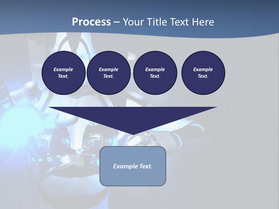 Humanoid Future Warrior PowerPoint Template