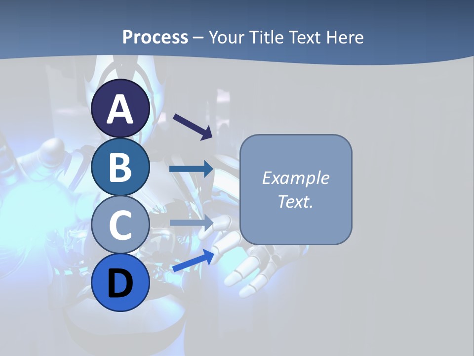 Humanoid Future Warrior PowerPoint Template