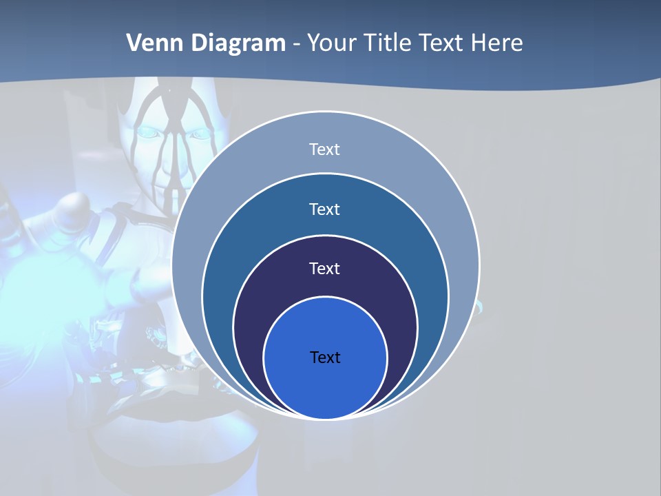 Humanoid Future Warrior PowerPoint Template