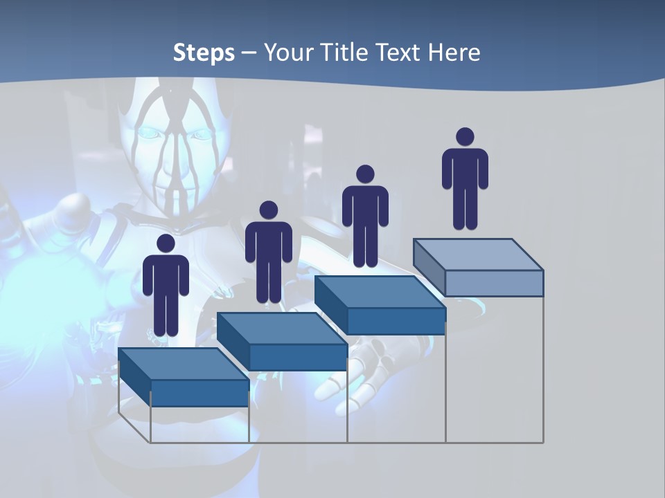 Humanoid Future Warrior PowerPoint Template