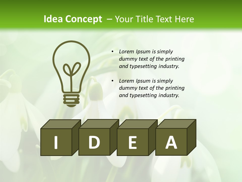 Holiday Tiny Botanical PowerPoint Template