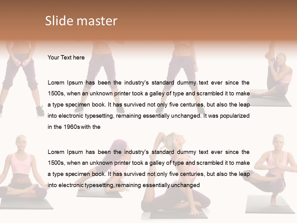 Pretty Female Strong PowerPoint Template