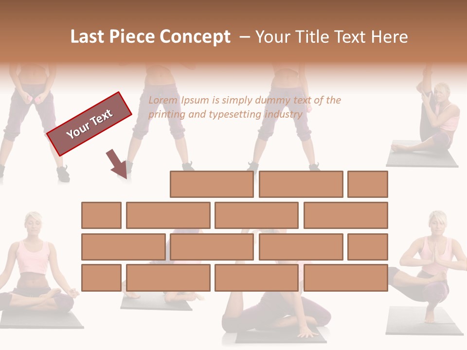 Pretty Female Strong PowerPoint Template