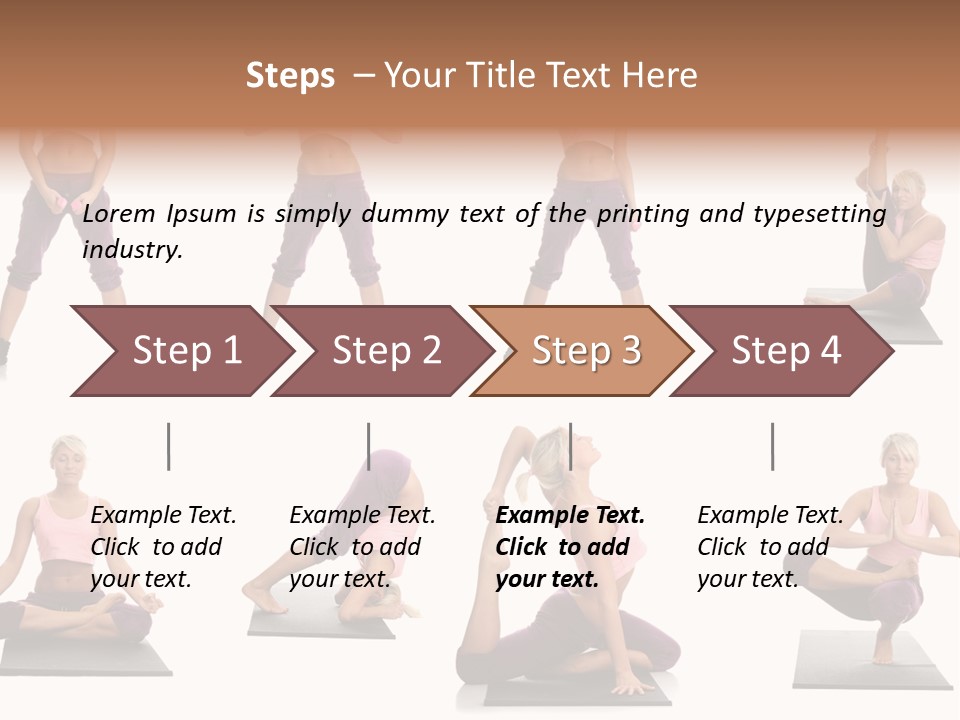 Pretty Female Strong PowerPoint Template