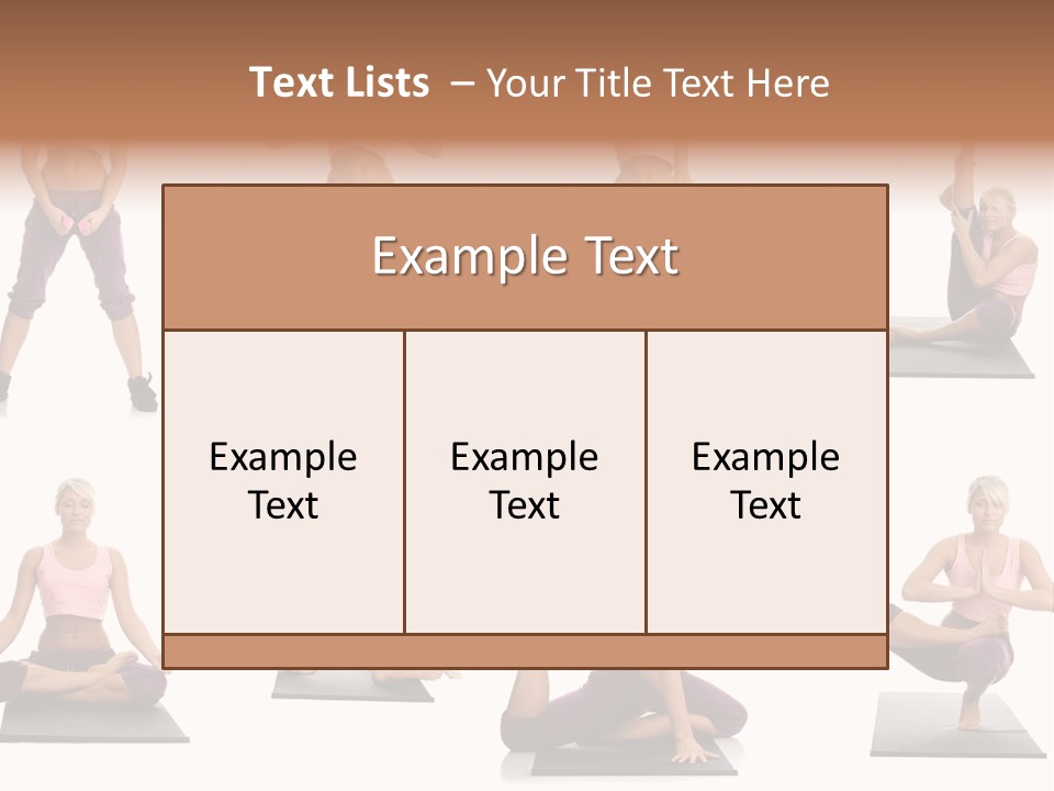 Pretty Female Strong PowerPoint Template
