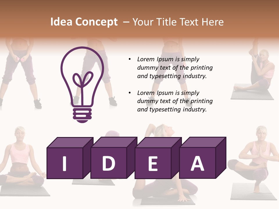 Pretty Female Strong PowerPoint Template