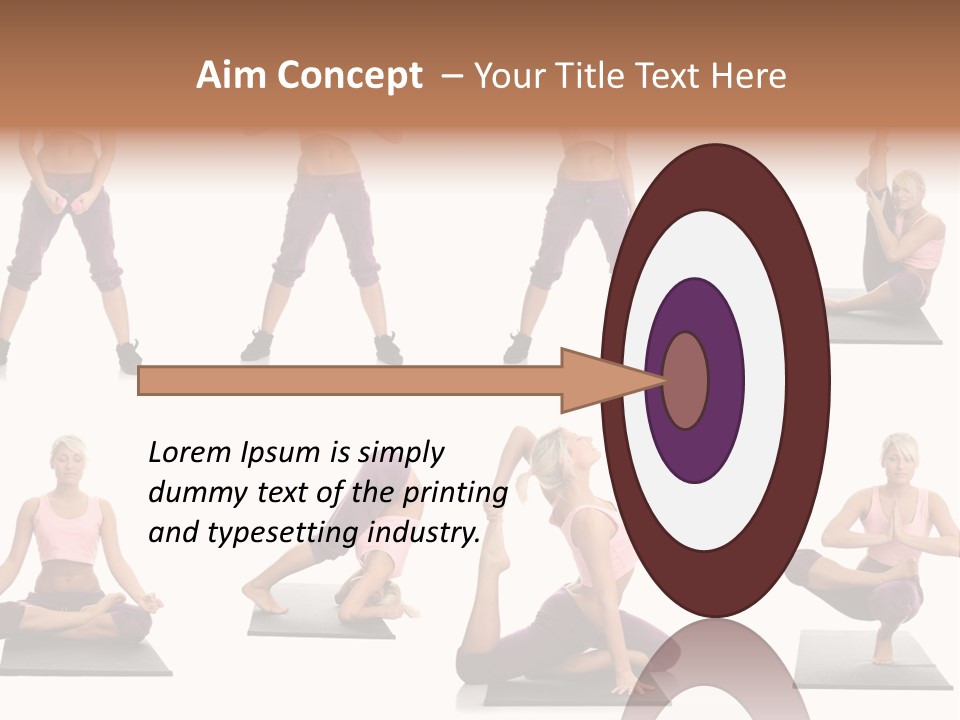 Pretty Female Strong PowerPoint Template