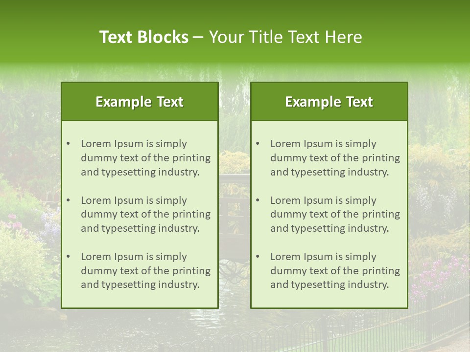 Architecture Bloom Blossom PowerPoint Template