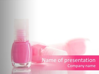 Make Up Macro White PowerPoint Template