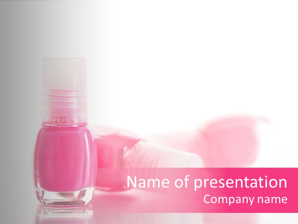 Make Up Macro White PowerPoint Template