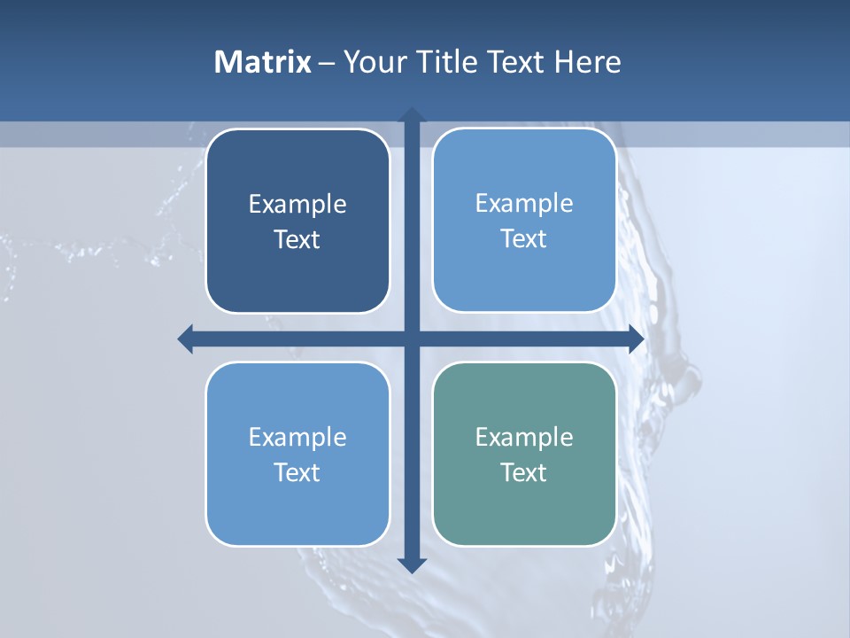 Lotus Blue Cutout PowerPoint Template