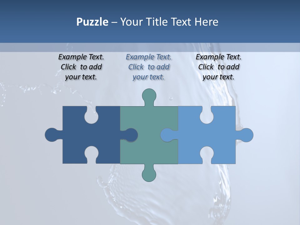 Lotus Blue Cutout PowerPoint Template