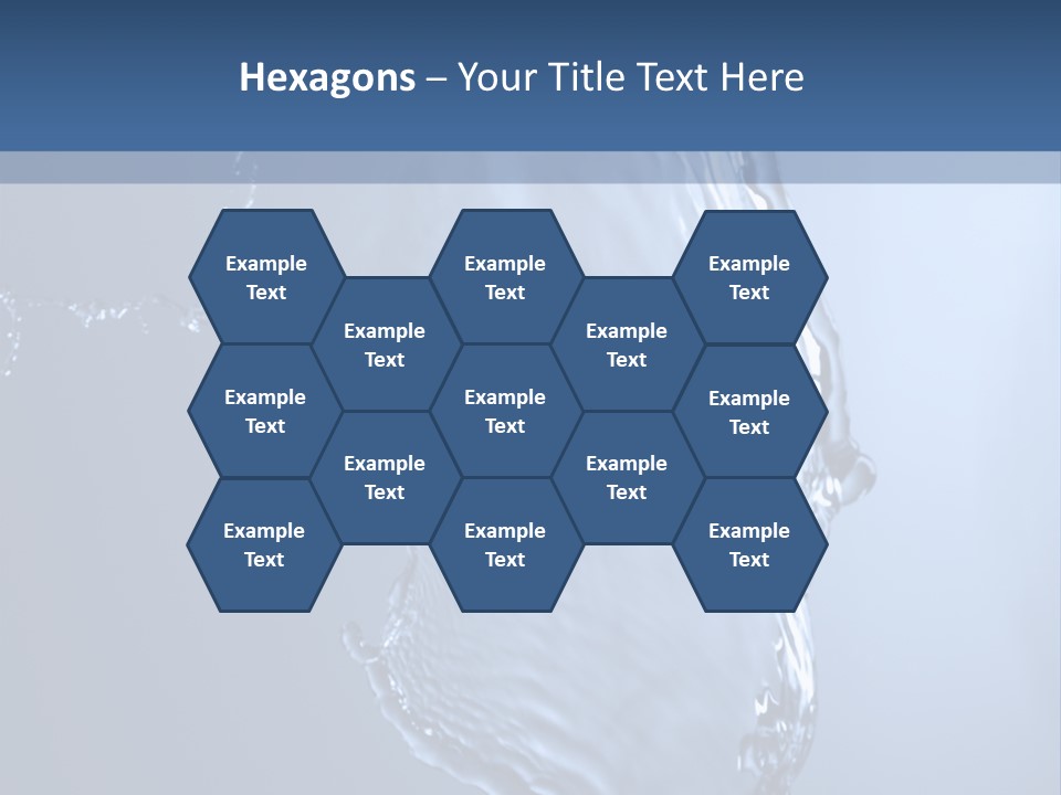 Lotus Blue Cutout PowerPoint Template