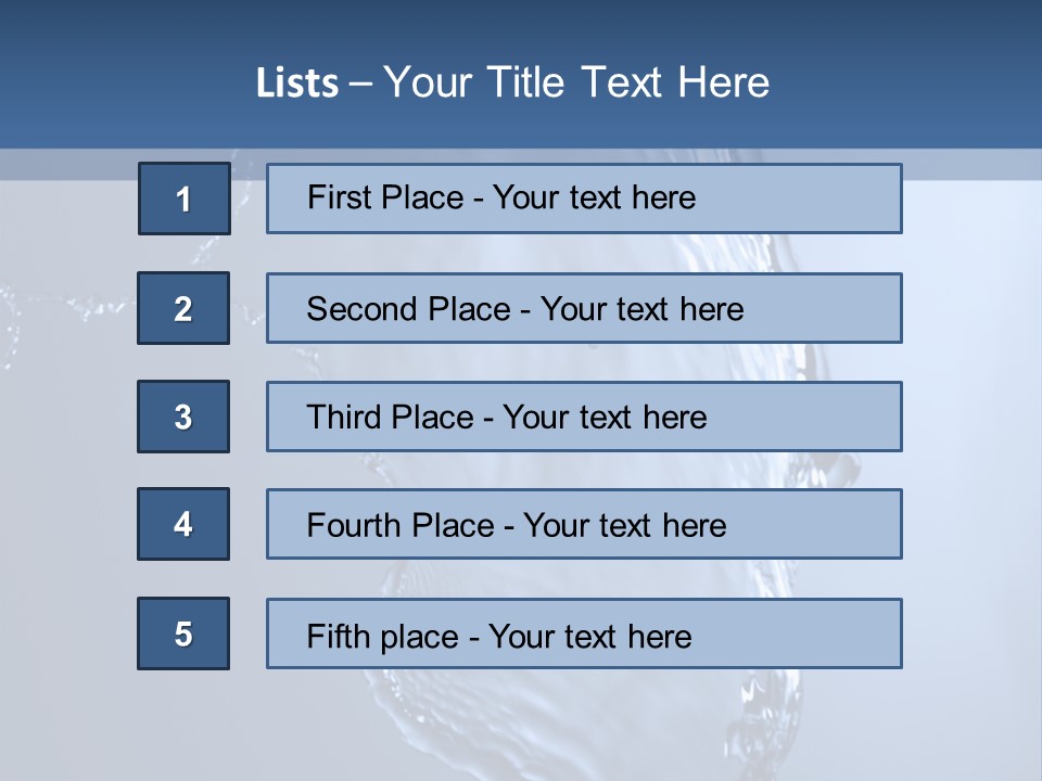 Lotus Blue Cutout PowerPoint Template