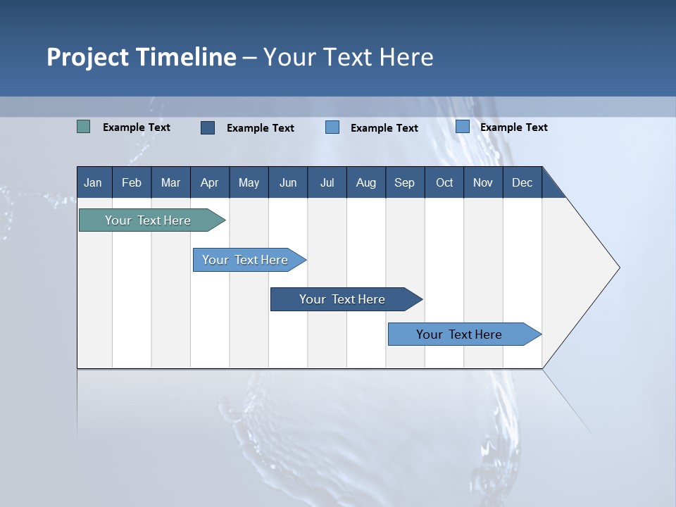 Lotus Blue Cutout PowerPoint Template