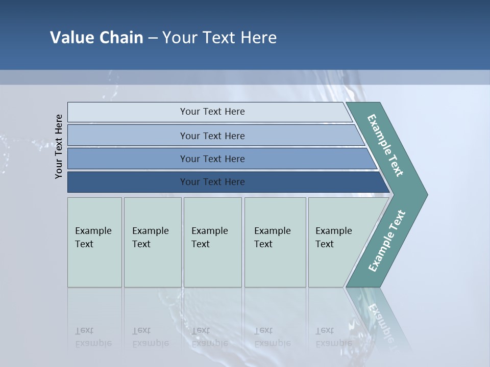 Lotus Blue Cutout PowerPoint Template