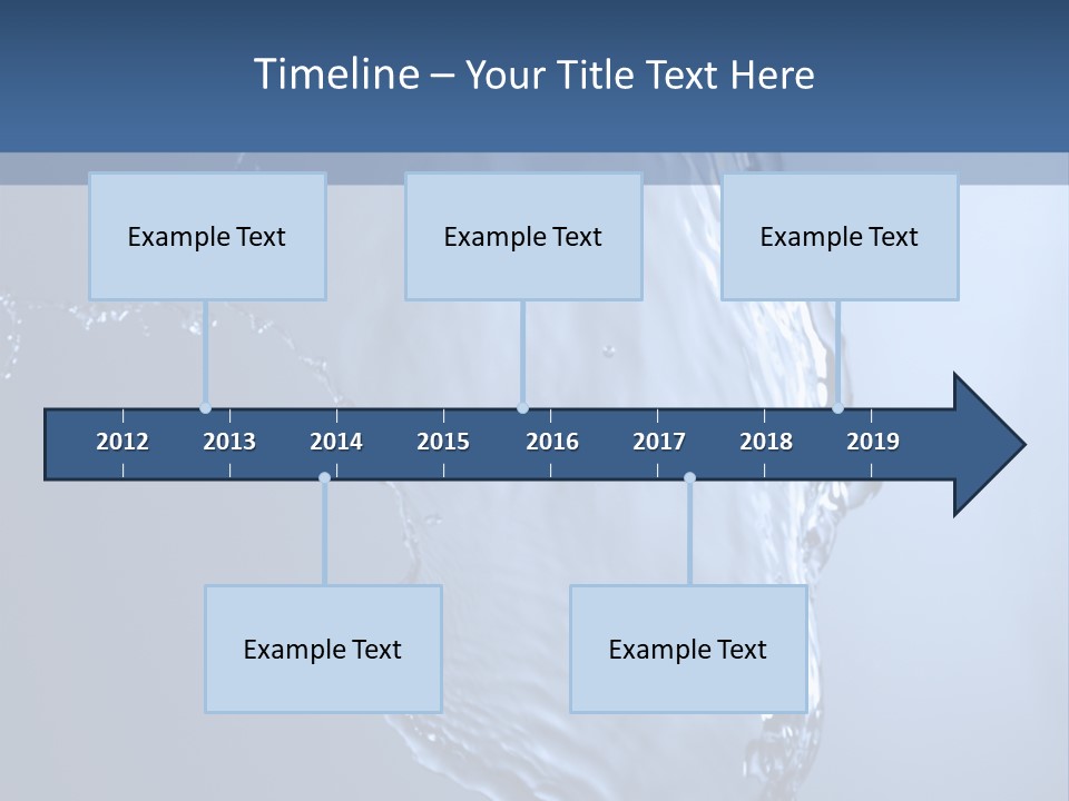 Lotus Blue Cutout PowerPoint Template