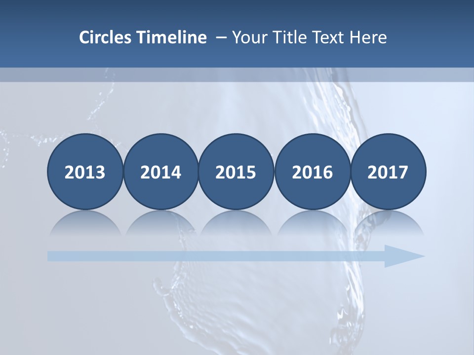 Lotus Blue Cutout PowerPoint Template