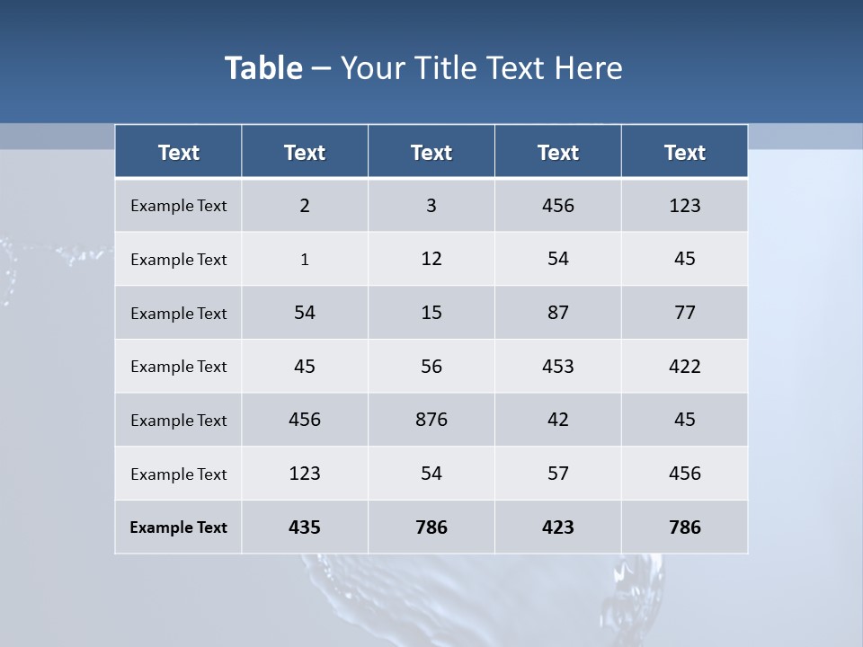 Lotus Blue Cutout PowerPoint Template