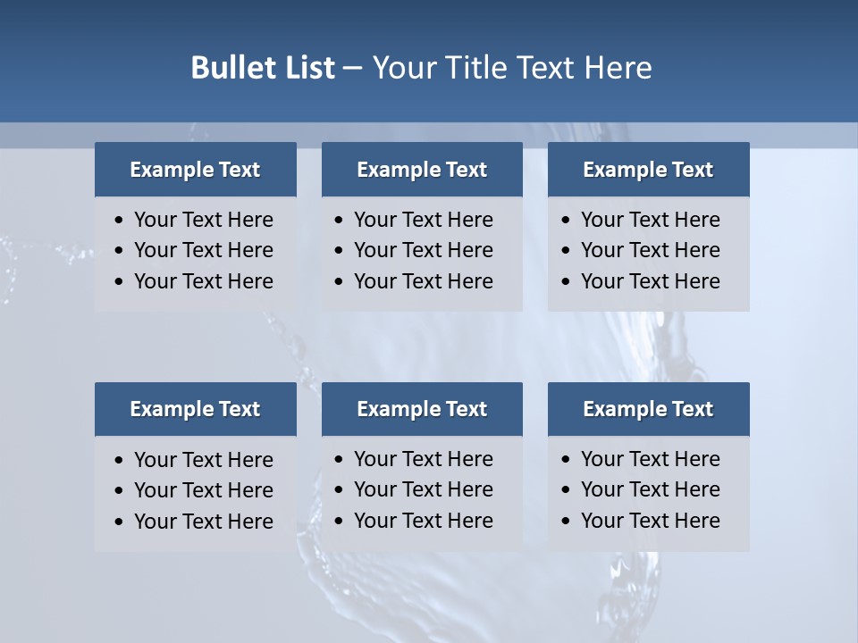 Lotus Blue Cutout PowerPoint Template