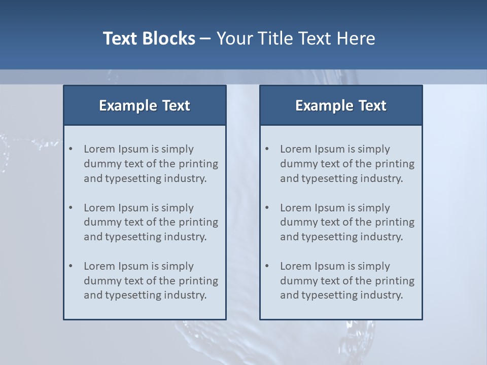 Lotus Blue Cutout PowerPoint Template