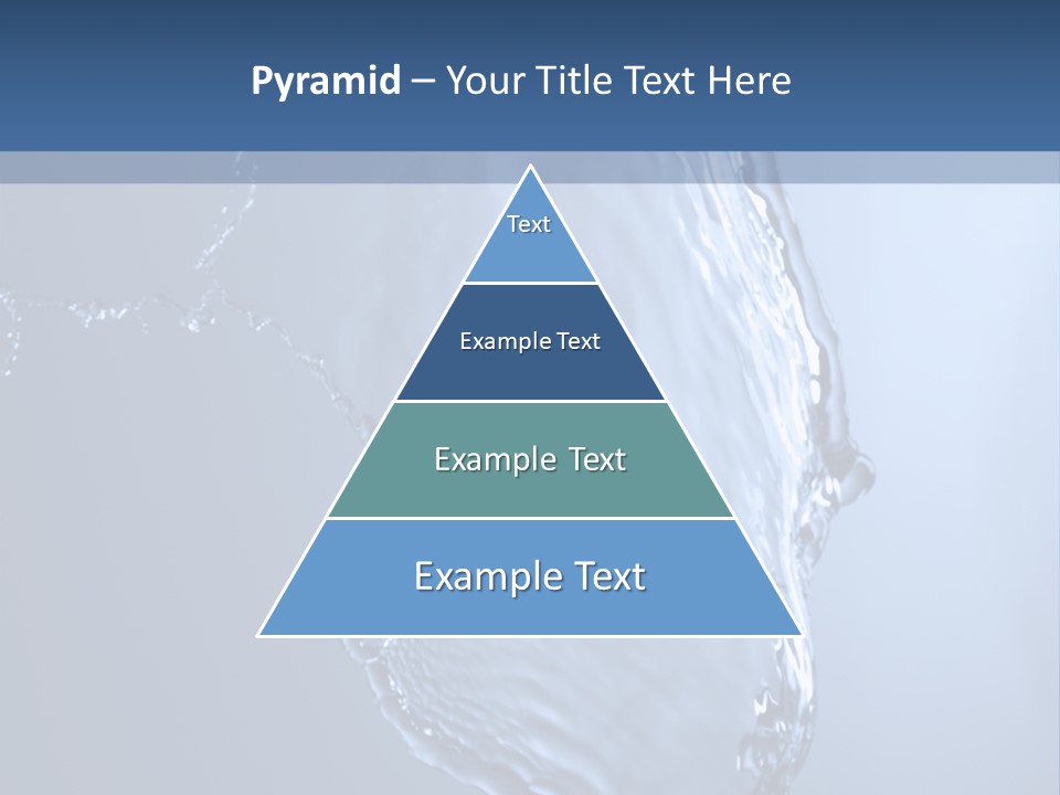 Lotus Blue Cutout PowerPoint Template