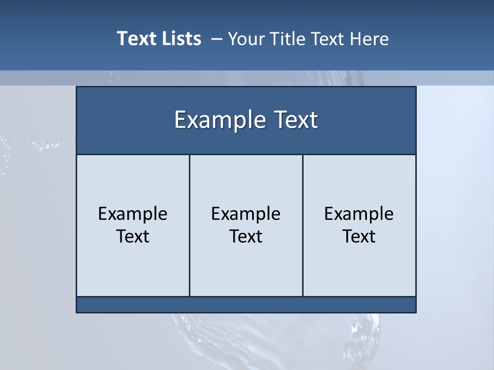 Lotus Blue Cutout PowerPoint Template