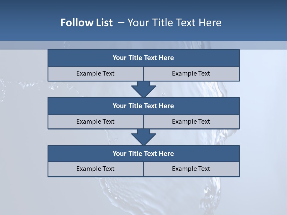 Lotus Blue Cutout PowerPoint Template