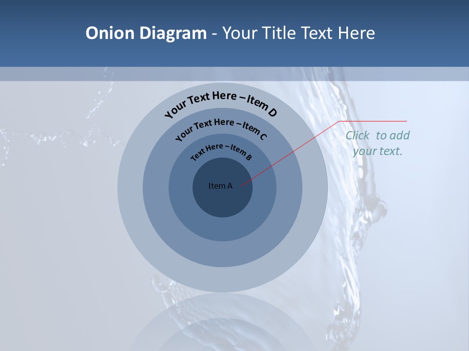 Lotus Blue Cutout PowerPoint Template