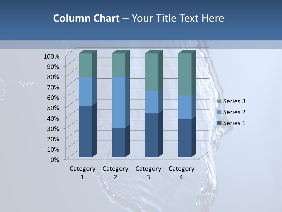 Lotus Blue Cutout PowerPoint Template